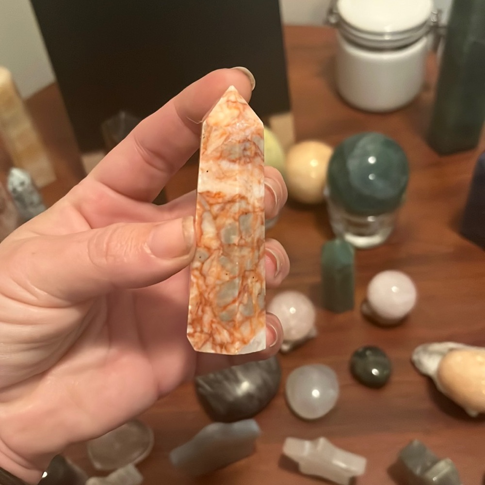 Crazy lace medium size crystal tower